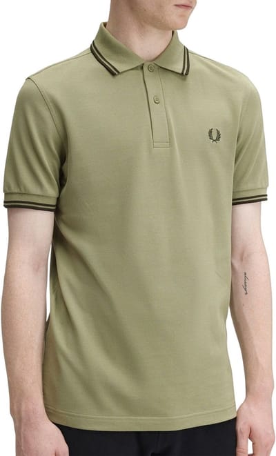 Fred Perry Twin Tipped Polo Heren - Maat S
