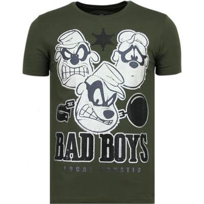 Beagle Boys - Grappige T shirt Mannen - 6319G - Groen