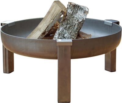 XXL Vuurschaal - Terrashaard Buiten - Gezellige Avonden - Handgemaakt Europees Design - Diameter 63 cm - Zwart