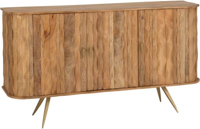 J-Line kast Curve - hout - naturel