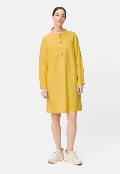 camel active Overhemdjurk met opstaande kraag - Maat womenswear-XS - Geel