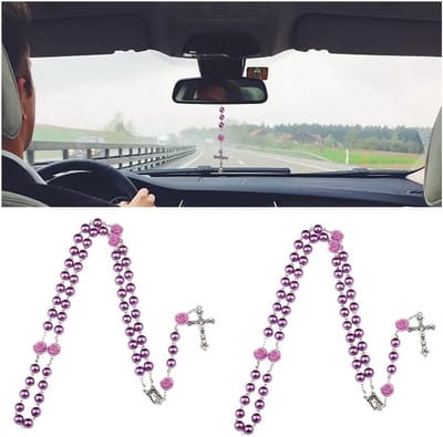 Allecto - Autospiegelhanger - Rozenkrans voor Achteruitkijkspiegel