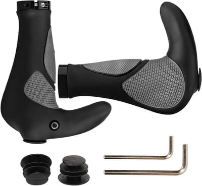 Ergonomische Fietsstuur Handgrepen van Rubber, Antislip MTB Handvatten voor Mountainbike en BMX (22.2mm Universeel)