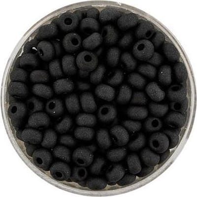 9376-054 Rocailles zwart mat 4.5mm