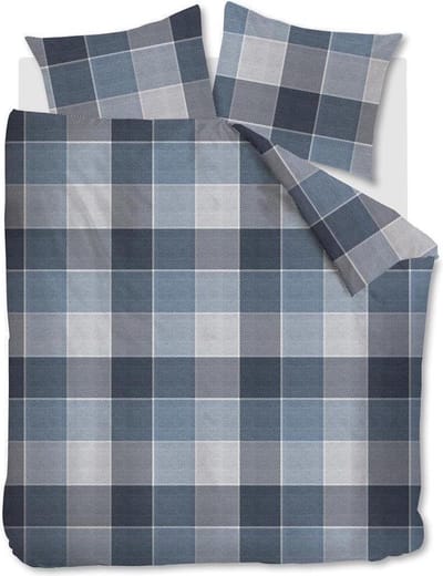 Beddinghouse Dan Dekbedovertrek - Lits-jumeaux - 240x200/220 cm - Blauw