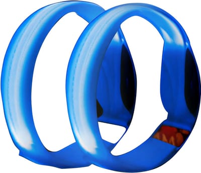 USB Oplaadbare LED Armband – Nachtlopen Veiligheidslicht – Waarschuwingspolsband – Blauw – Arm en Been Reflecterende Band – Veiligheidslamp voor Fietsen, Hardlopen en Buitensporten – Zichtbaarheid in Donker
