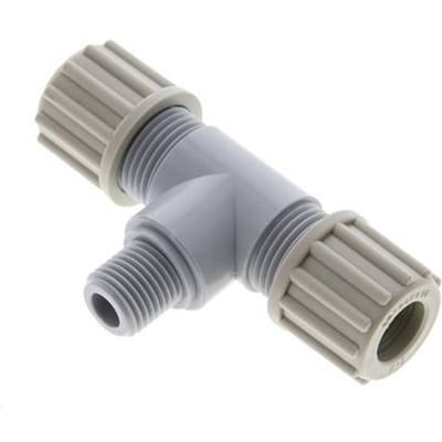12x10mm En G1/4'' PA T-Vormige Knelfitting Met Buitendraad 10 Bar