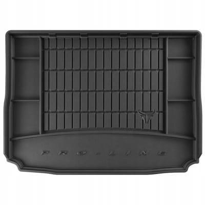 Frogum - DryZone - Kofferbakmat 3D met Organizer - Geschikt voor SUZUKI SX4 S-Cross vanaf 2016 (Facelift) - Hoge laadvloer - TPE Rubber - Zwart