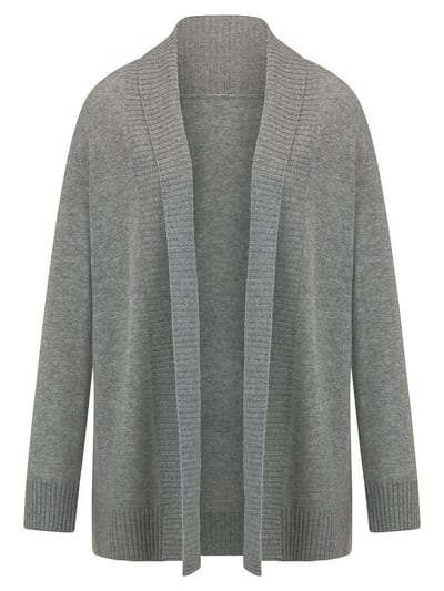 Lang vest Van Peter Hahn grijs