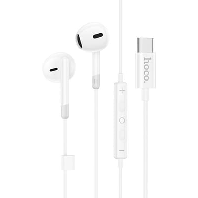 Hoco M109 Universele USB-C Koptelefoon met microfoon wit - 1,2m - DAC