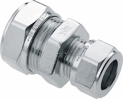 Bonfix knelkoppeling - Overschuifkoppeling - 12mm x 10mm - Vertint Messing