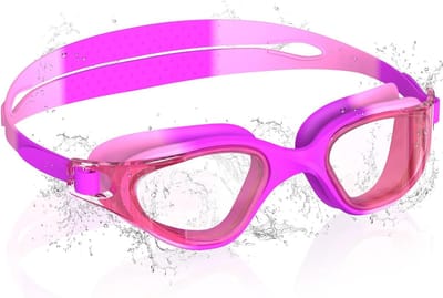 SnelShoppen - Kinderen Zwemgoggles 180° HD Duikbril voor 3-14 Jaar - Anti-Fog UV Bescherming Snelle Verstelling Silicone Sealing Ringen Geen Lek Unise