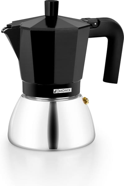 Koffiezetapparaat - Espresso Maker - Koffie Zetten - Geschikt Inductie - 9 Kopjes - Zwart