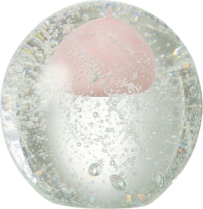 J-Line presse-papier Bubbel - glas - roze - medium