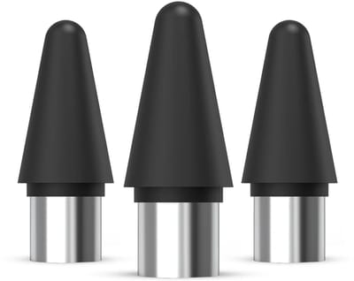 Buddi Replacement Tips - Vervangbare stylus punten – Premium tips geschikt voor Buddi Flow en Buddi Flow 2 – iPad pen vervangpunt – Replacement tips voor Apple Pencil - Set van 3 - Zwart