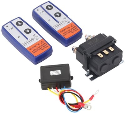 Krachtige 12V 250A Winch Solenoid Relay met Draadloze Afstandsbediening voor ATV, UTV en Trucks - Universele Winch Relay Kit voor Offroad en Tuinmachines