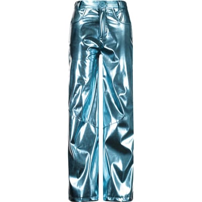 Vingino Girls Sis Pants Blue Metallic Maat: 12 | Broeken Outlet | Unisex | Blauw