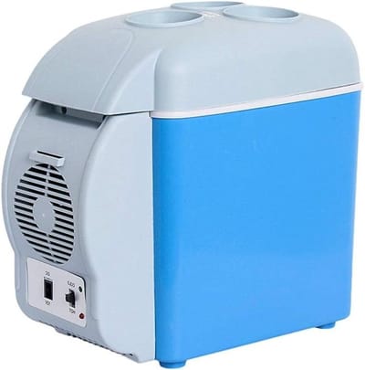 Mini Koelkast Vriezer - Draagbare IceBox - Reizen Kamperen - Dual Use Warm Koud - 7.5 Liter - Wit