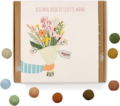 Blossombs Bloembommetjes Giftbox Medium - 9 Zaadbommetjes - Boeket - Bos Bloemen Cadeau