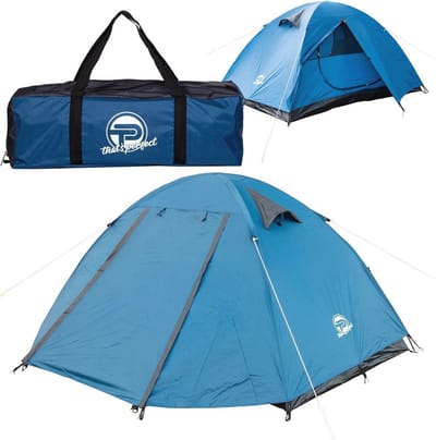 Lichtgewicht Campingtent voor 1-2 Personen met Dubbele Wand en Waterdicht Design