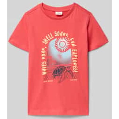 T-shirt met omkeerbare print aan de voorkant en ronde hals kind s.Oliver