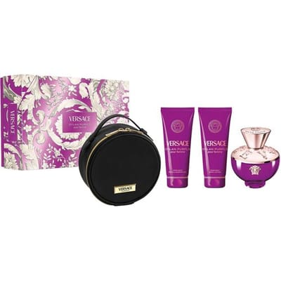 Versace Dylan Blue Pour Femme | 100 ml + 100 ml + 100 ml + Make-up Tas | Set 4 st
