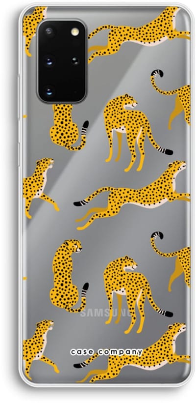 Case Company® - Hoesje geschikt voor Samsung Galaxy S20 Plus hoesje - Luipaard - Soft Cover Telefoonhoesje - Bescherming aan alle Kanten en Schermrand