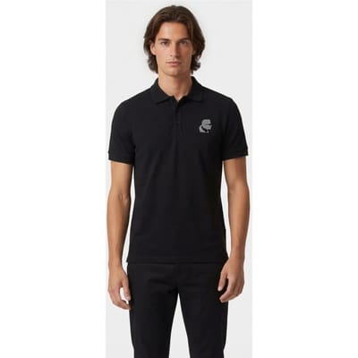 Karl Lagerfeld Black Polo Maat: XS | Poloshirts Outlet | Heren | Zwart