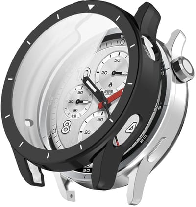 Strap-it TPU hoesje – geschikt voor Xiaomi Watch S5 – Schokbestendig - Lichtgewicht - Optimale bescherming – Zwart