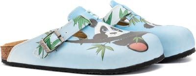 Goby Bamboo Panda Dames Clogs – Handmade – Vegan Leer – Maat 37