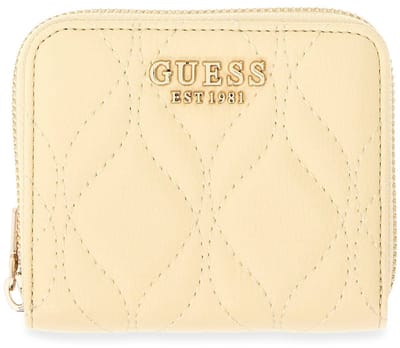 GUESS portemonnee Maxine SLG Zip Around Wallet Pale Yellow Lichtgeel