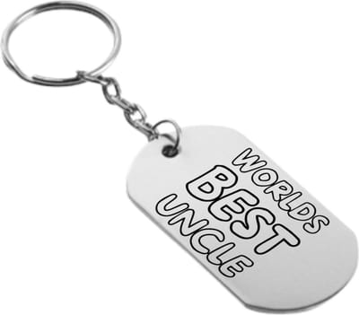 Akyol - werelds beste oom sleutelhanger - Oom - familie - cadeau - 54 x 29mm