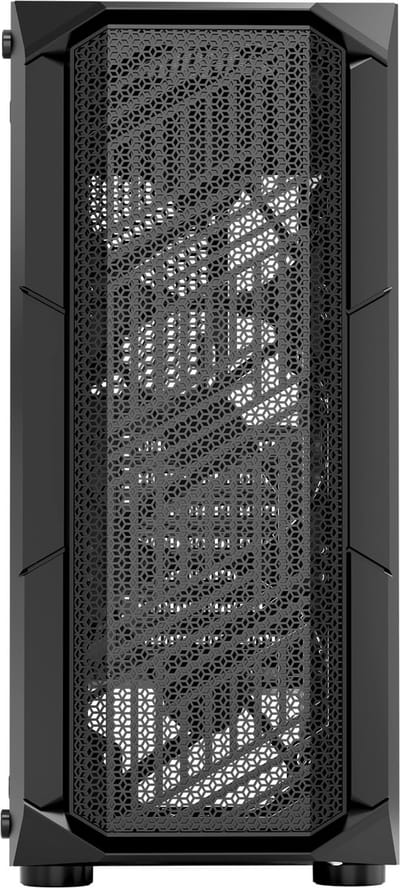 Pc Gaming Behuizing, Mid-Tower, Gehard Glazen Paneel met Geoptimaliseerde Luchtstroom, Stofbescherming, 4x 120 Mm Argb-Ventilatoren, Compatibel met Gpu's Tot 320 Mm Lang, Geschikt voor Atx / M-Atx / Itx