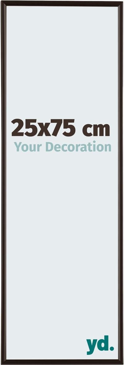 Your Decoration - Fotolijst 25x75 cm - Kunststof - Antraciet - Evry