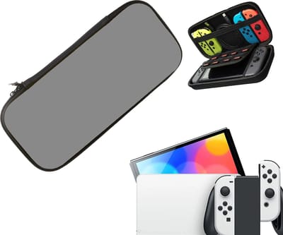 Gadgetpoint - Console Beschermhoes voor Nintendo Switch - Hardcase Opberghoes - Performance Gaming Case - Console Accessoires - Grijs - Grey