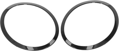 Headlights Trim Bezel - Headlight Lock Ring - Pair Headlight Trim Ring Shiny Black Left Right - 51137149905 - Vervanging voor Cooper Clubman R55 2008-2015