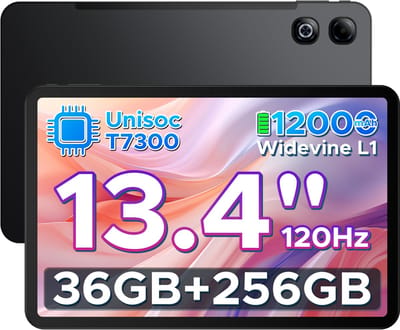 DOOGEE U13 Pro - Tablet - 36GB RAM (6+30GB) + 256GB ROM (2TB/TF) - 11000mAh/18W - 13,4 Inch FHD+ 120Hz IPS - Android 16 - T7300 - Dubbele luidsprekers - Wi-Fi 5 - Face ID - Bluetooth 5.4