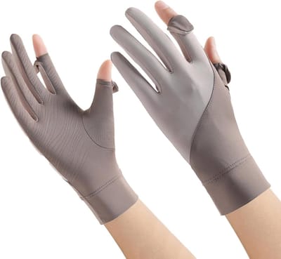 UV Beschermende Handschoenen - Zonwerende Handschoenen - Buiten Activiteiten - Antislip Grip - UPF 50+ - Bruin