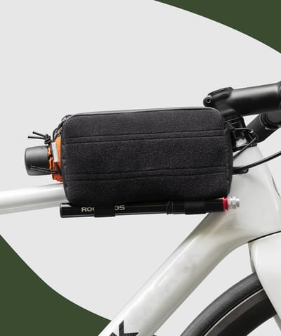 KZQ 1 Liter Buis Tas Voor Fiets Met Grote Capaciteit - Snelsluiting Bovenbuistas Met Schouderriem - Geschikt Voor Mountainbike Racefiets Mtb En Bmx - Zwart