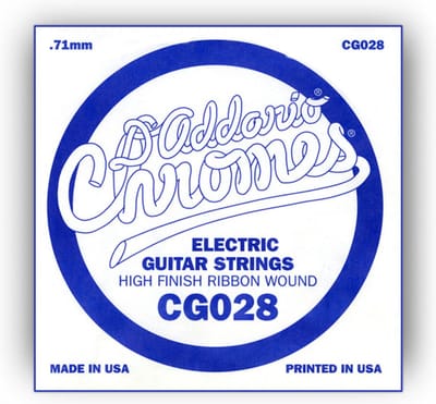 D'Addario CG028 Flat wound enkele snaar - Enkele snaar voor gitaar