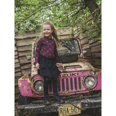 LOOXS Little Meisjes rok - Maat 92 in de kleur Zwart van 98% polyester 2% spandex - 2533-7779-093