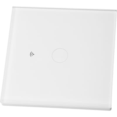WiFi RF Lichtschakelaar Touch Control Waterdicht Glazen Paneel Ondersteunt Spraakbesturing Slimme Muurverlichting white