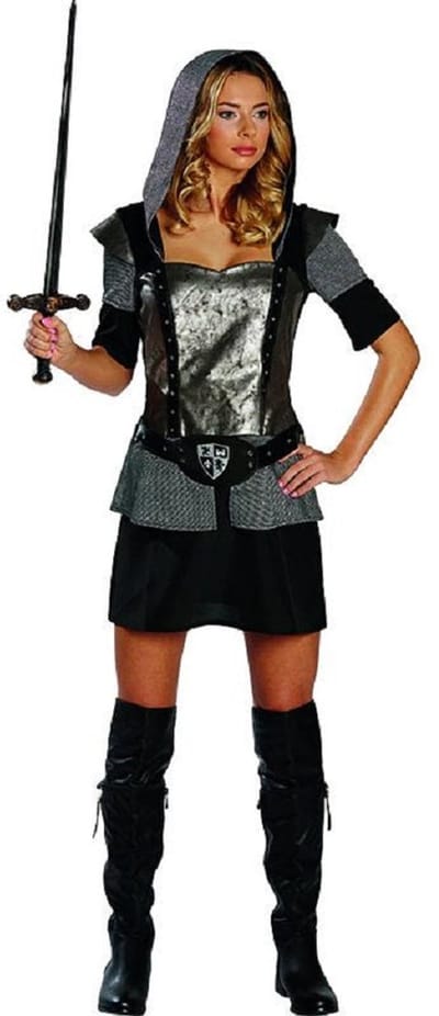 Sexy ridder margret dames kostuum