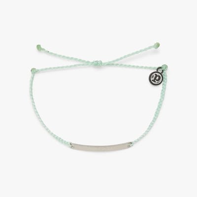 Pura Vida -HAMMERED BAR CHARM - Armband - Turkoise