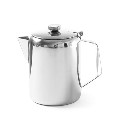 HENDI Koffie-/theekan – roestvrij staal – scharnierend deksel – vaatwasmachinebestendig – 1,4L