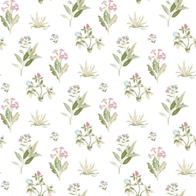 Noordwand - Behang - Blooming - Garden - 6 - Flowers - and - Plants - wit - en - groen