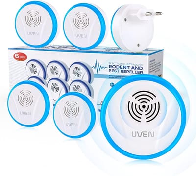 SnelShoppen - Ultrasone Ongediertebestrijder 6 Stuks - Elektrisch Insectenwerend Middel voor Muggen, Muizen, Spinnen, Kakkerlakken, Vliegen en Wespen