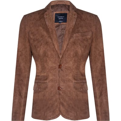 Blazer suède jas Zachte Italiaanse leren jas
