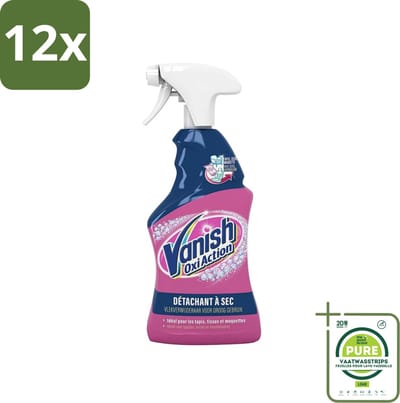 Vanish Oxi Action - Vlekkenverwijderaar Spray - Voor Tapijt. Textiel & Vloerbekleding - 500 ml - Voordeelverpakking - 12 stuks - Vlekkenverwijderaar - Tapijt schoonmaken