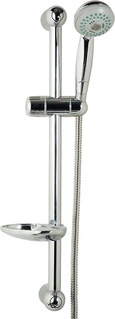 GPD Massage Doucheset, DST16 Met 3 Functies Ø75, Glijstangset, Handdouche, Doucheslang 150 cm. Met zeepschaal.